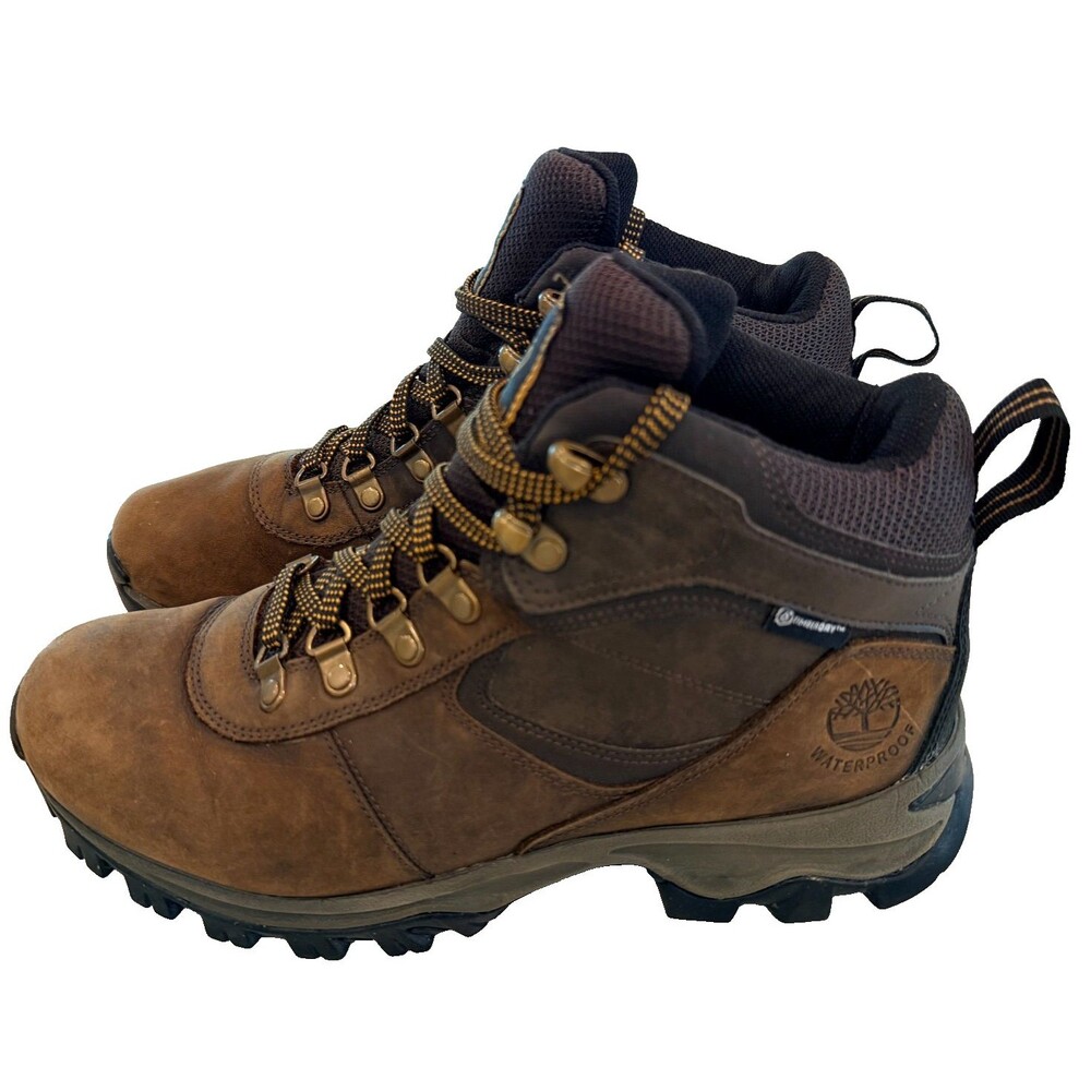 Timberland Mt Maddsen Mid Waterproof Hiking Boots 2730R Brown Mens SZ 9